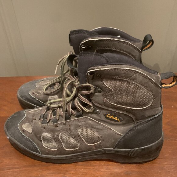 Cabela's Men's Brown Hiking Boots Shoes Size 10D EUC Outdoors Sports - Picture 3 of 9